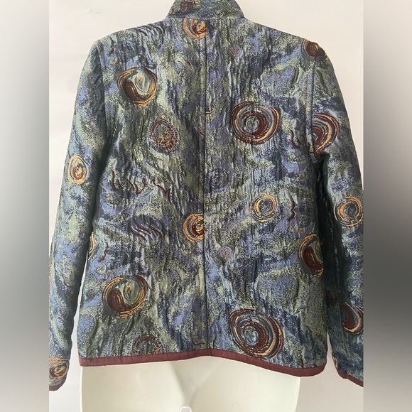 Yak Magic Nepal Reversible Button Up Jacket Multicolored Womens Sz Small - Picture 7 of 10